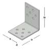 Afbeeldingen van GB Versterkingshoek 50x50mm 40x2mm Sendzimir Verzinkt 