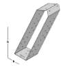 Afbeeldingen van GB Gordinglas 71x171 1,5 RVS