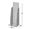 Afbeeldingen van GB Balkdrager GBS-ZL 50x175 1,5 Sendzimir Verzinkt