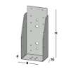 Afbeeldingen van GB Balkdrager GBS-ZL 100x225 1,5 Sendzimir Verzinkt