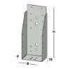 Afbeeldingen van GB Balkdrager GBS-ZL 100x250 1,5 Sendzimir Verzinkt