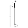 Afbeeldingen van GB Muurplaatanker M16 600x55 dl>120 Blank