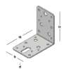 Afbeeldingen van GB Hoekanker 90x90 60x2,5 Zink-Magnesium