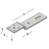 Afbeeldingen van GB Vloerkozijnstrip 25x75x170 60x8 Elektrolytisch Verzinkt