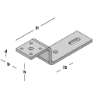 Afbeeldingen van GB Vloerkozijnstrip 60x75x170 60x8 Elektrolytisch Verzinkt