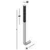 Afbeeldingen van GB Muurplaatanker M16 300x55 dl>120 Blank