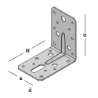 Afbeeldingen van GB Hoekanker met ril 90x90 60x2 RVS