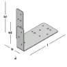 Afbeeldingen van GB schopplankanker - 90x165mm 70x2mm - sendzimir verzinkt