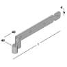 Afbeeldingen van GB bochtheng voor pen - Ø16x350mm 40x5mm - elektrolitisch verzinkt