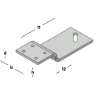 Afbeeldingen van GB vloerkozijnstrip - 35x80x170mm 100x8mm - thermisch verzinkt