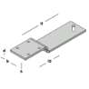Afbeeldingen van GB vloerkozijnstrip - 35x140x260mm 100x10mm - thermisch verzinkt