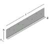 Afbeeldingen van GB randkist - 90° 390x2000x1,5mm - sendzimir verzinkt metaal
