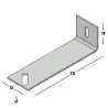 Afbeeldingen van GB betonkaderanker -  70x242mm 72x4mm - zink magnesium