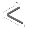 Afbeeldingen van GB BK-kruk - Ø12x140x115mm - epoxycoating zwart