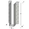 Afbeeldingen van GB raveeldrager I-ligger met lip - 60x300x1,25mm - sendzimir verzinkt