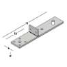 Afbeeldingen van GB vloer HSB-strip met lip - 120/300mm 60x8mm - elektrolitisch verzinkt