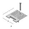 Afbeeldingen van GB RB Spijkerplaat 117x126x1,5mm verzinkt 